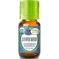 Healing Solutions Organic 10ml Oils - Juniper Berry Essential Oil - 0.33 Fluid Ounces