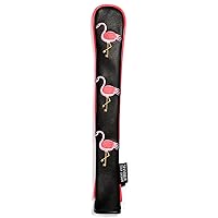 SHABIER Flamingo PU Leather Waterproof Golf Alignment Stick Cover Club Protector Holds Sticks