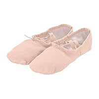 Girls Ballet Shoes Children Split Sole Ballet Slippers Baby Canvas Solid Cozy Soft Skin-Friendly Ballet Dancing Shoes for Kids