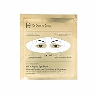 Dr Dennis Gross DermInfusions Lift + Repair Eye Mask | Visibily Lift + Firm, Fills the Appearance of Fine Lines, Hydrates + Repairs Skin Barrier, Visibly Depuffs Undereye Area | 1 Treatment 0.33 fl oz
