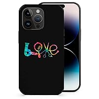 Hairdresser Hairstylist Love Tie Dye Cute Case Cover for iPhone 14/iPhone 14 Pro/iPhone 14 Plus/iPhone 14 Pro Max with Print Pattern, Fiber Skin