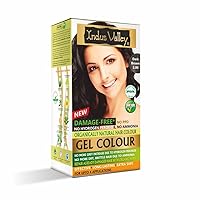 Indus Valley Natural Organic Damage Free Gel Hair Color | Ammonia Free, Vegan & Cruelty Free | Up to 100% Gray Coverage, Long Lasting Results |Dark Brown 3.0 (20gram+200ml)