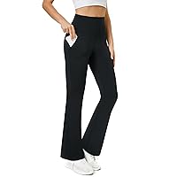 TOPYOGAS Womens High Waist Bootcut Yoga Pants Workout Pants Tummy Control Work Pants with Pockets