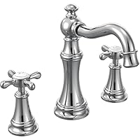 TS42114ORB Weymouth Two-Handle Widespread Cross Handle Bathroom Faucet Trim Kit, Valve Required, Oil Rubbed Bronze