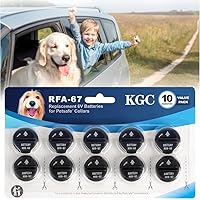 KGC RFA-67 6 Volt Replacement Dog Collar Batteries, Ultra Fit PIF-300 RF300 PIF-275-19 PRF-3004W PUL-250 PUL-275 PIG00-13661 PBC-102, Compatible with PetSafe RFA 67 Battery (10 Pack)