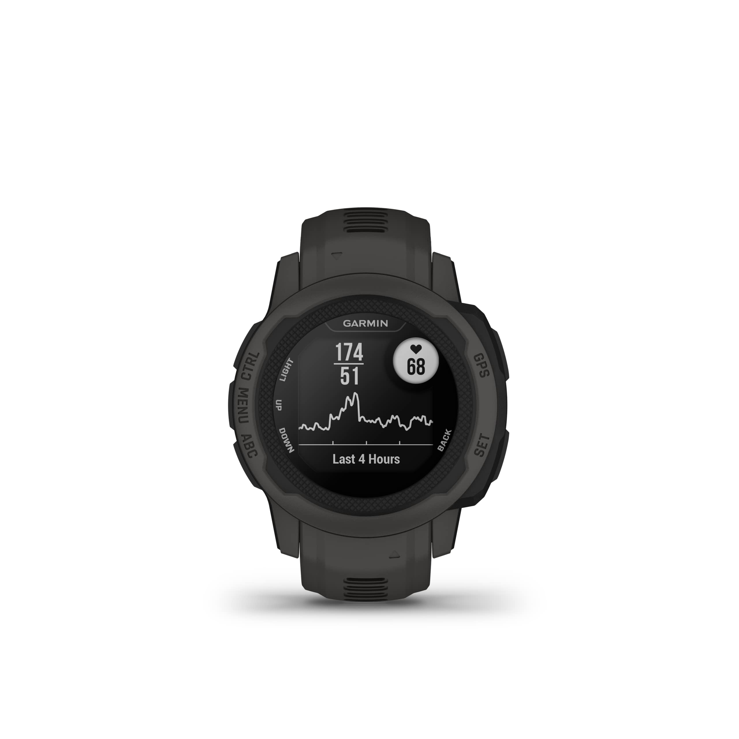 Garmin Instinct 2S, Smaller-Sized GPS Outdoor Watch, Multi-GNSS Support, Tracback Routing, Graphite