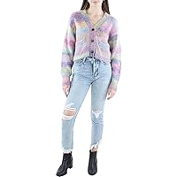 Women's 90s Crop Oversized Cardigan