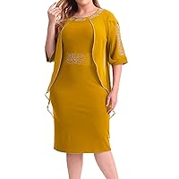 Women 2023 Summer Casual Dresses Women 2023 New Lady Elegant Knitting Lace Cape Dress Plus Size Fashion Printing