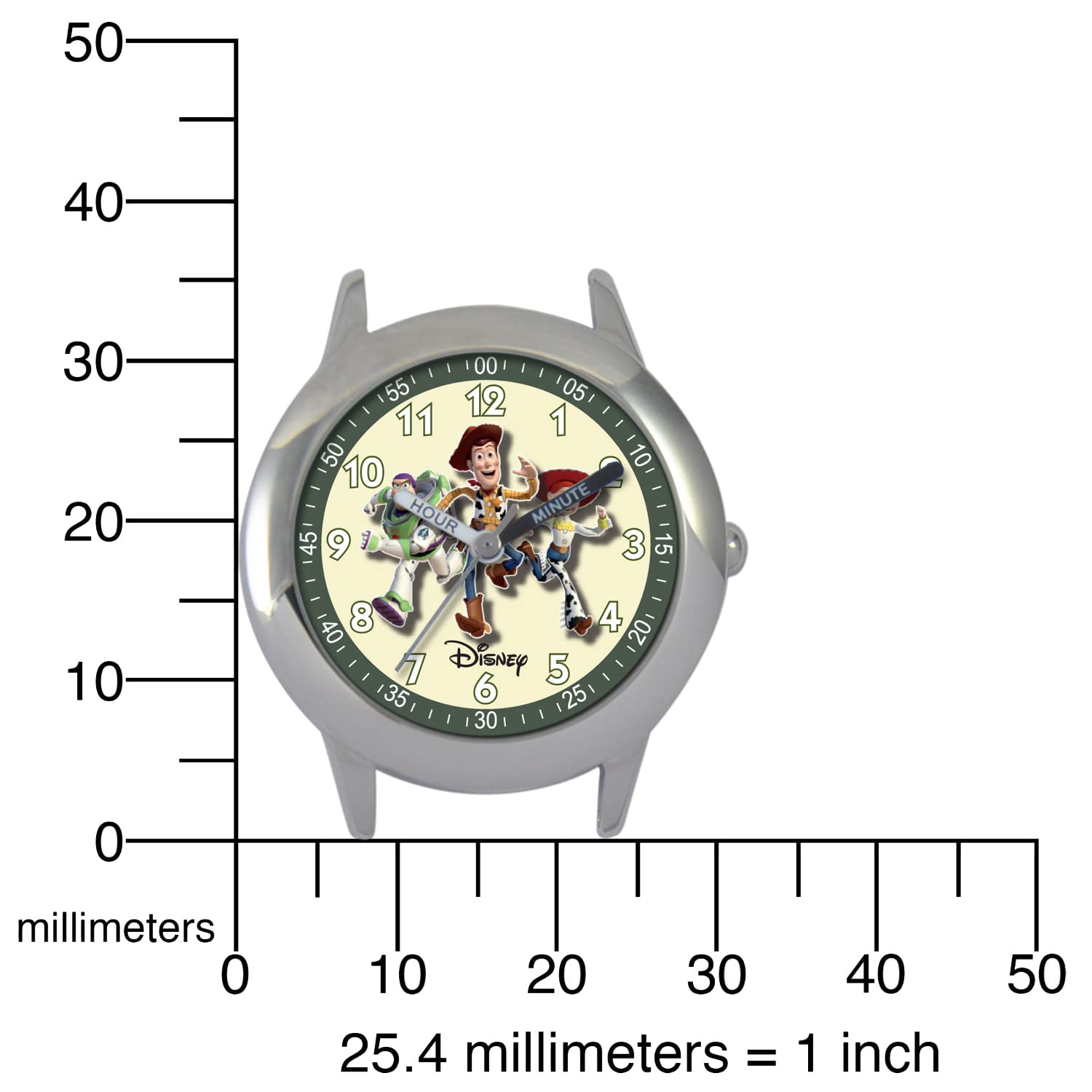 Disney Toy Story Kids' Stainless Steel Time Teacher Analog Quartz Nylon Watch