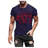 Mens Funny T Shirt Baseball Graphic Cute Tee Tops Graphic Retro Crew Neck T-Shirt Short Sleeve Letter Printed Tee