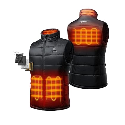 ORORO Men's Lightweight Heated Vest with Battery Pack