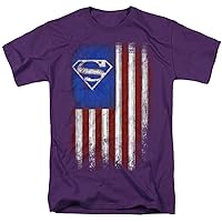 Popfunk Classic Superman Vintage Patriotic American Flag S Shield T Shirt