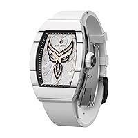 Women's Wristwatch Global Popular Original Watch Amazing Birthday Gift Surprise for Women Tonneau Design Wristwatch Swiss Quartz Movement Watch Carbon Fiber Elegant Women's Watch-ES01-1