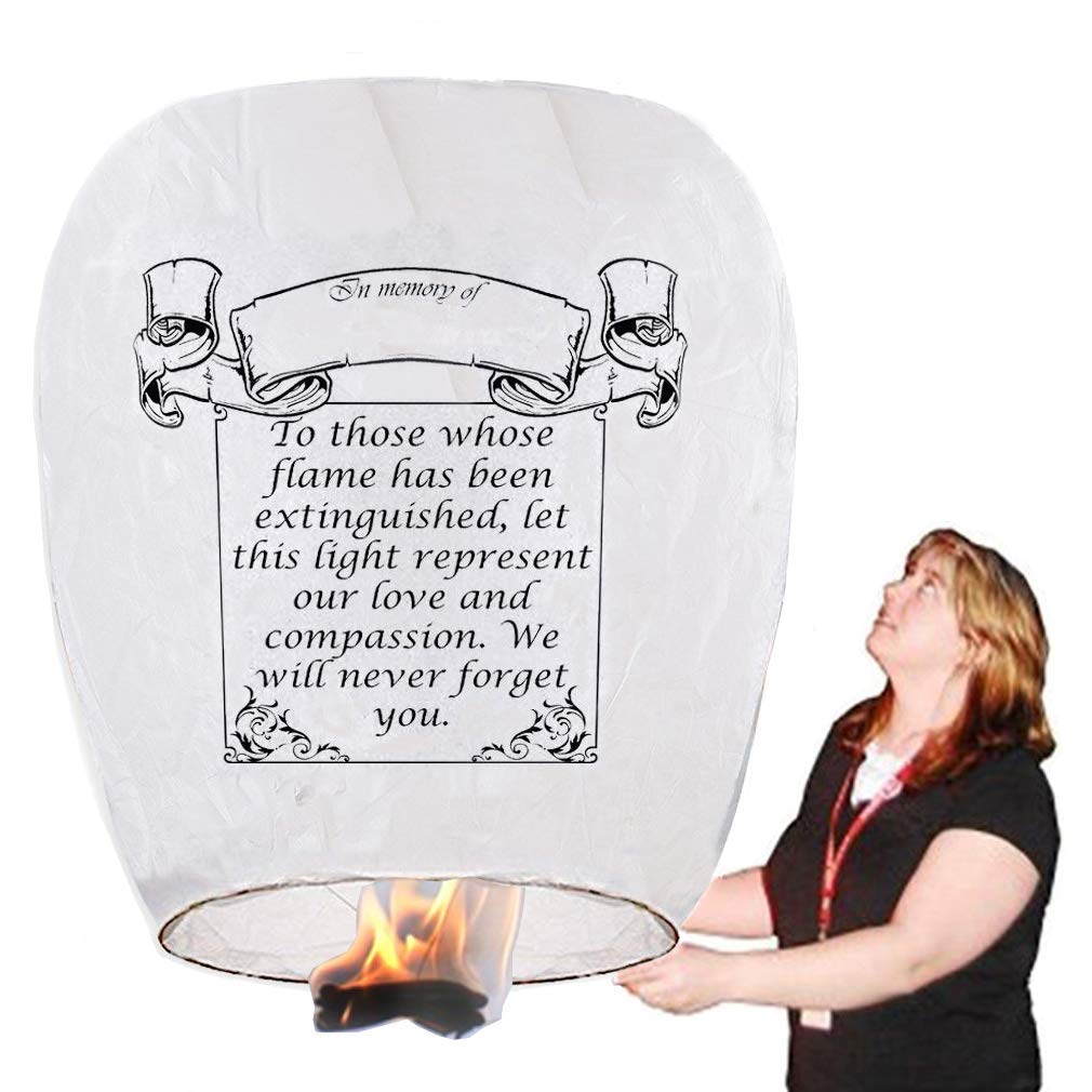 Chinese Paper Lanterns Biodegradable (9 Packs, White)