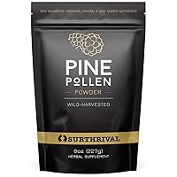Pine Pollen Powder (8 oz), Wild Harvested, Energy & Endurance Restoration