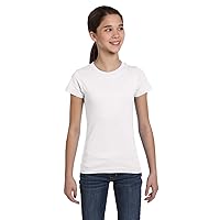 Sportswear Girl's Fine Jersey Longer-Length T-Shirt, Wht, X-Large