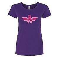 Wonder Woman Breast Cancer Awareness Womens T-Shirts Fit