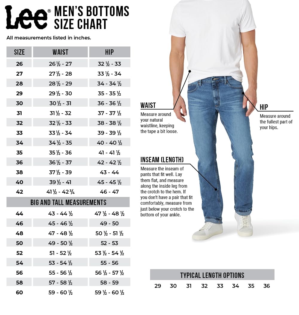 Lee Men's Big & Tall Extreme Motion Straight Taper Jean