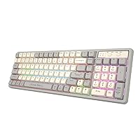 Wired Mechanical Gaming Keyboard, Hotswappable Mechanical Red Switches,RGB Backlit,Ergonomics Keyboard for Windows Laptop PC Mac