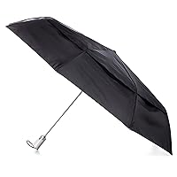 totes Men's One-touch Auto Open Close Vented Canopy Umbrella One Size / Black