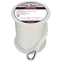 Extreme Max BoatTector Premium Twisted Nylon Anchor Line with Thimble
