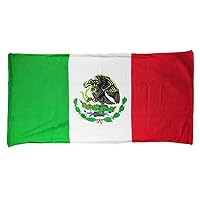 Mexican Flag Terrycloth Beach Towel 60 x 30 Mexico