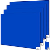 Sticky Mat for Construction or Cleanroom Floor - 4 Pack Adhesive Mats 17’’ x 13’’ Blue - 30 Tacky Sheets Per Mat - Removes Dirt Dust Debris Sand Hair - Includes Handheld Mat