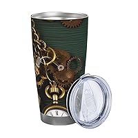 Watches Keys and Chains Print Insulated Cup 20oz With Lid And Straw Coffee Mug Stainless Steel Travel Mugs for Women Men