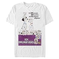 Disney Big & Tall 101 Dalmations Vintage Poster Variant Men's Tops Short Sleeve Tee Shirt