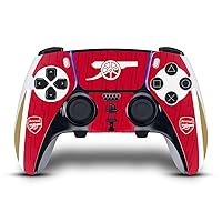 Head Case Designs Officially Licensed Arsenal FC Home 2023/24 Crest Kit Vinyl Sticker Gaming Skin Decal Cover Compatible with Sony Playstation 5 PS5 DualSense Edge Controller