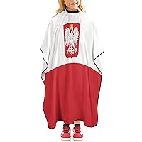 Flag of Poland with Eagle Professional Barber Cape Kids Hair Cutting Cape Haircut Apron Hairdressing Accessories for Hair Cuts