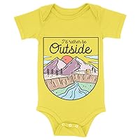 I'd Rather Be Outside Baby Onesie - Adventure Aesthetic Stuff - Cute Adventure Baby Gift