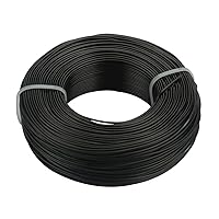 1mm x 10m Craft Aluminum Wire, Bendable Flexible Aluminum Wire Bonsai Training Wire Round Metal Wire for DIY Crafts, Jewelry Making, Beading,Black