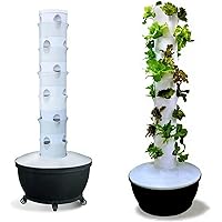 Hydroponics Tower, 6 Floor 36 Pods Garden Hydroponic Growing System, Aquaponics Planting System, for Herbs, Fruits and Vegetables