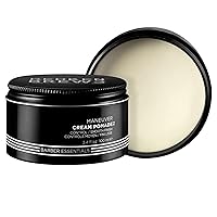 Redken Brews Cream Pomade For Men | Men's Hair Styling Pomade | Medium Hold | Natural, Smooth Finish with Low Shine | For All Hair Types | Water-Based Pomade | 3.4 Ounce