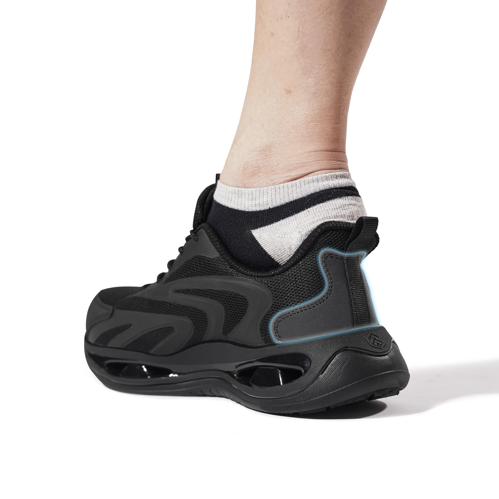 LARNMERN Steel Toe Sneakers Comfortable Men Slip On Work Safety Shoes Lightweight Shoe Infinity PRO Series