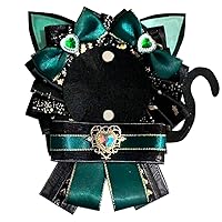 G.triGer Rosette with Cat Ears GN Green for Can Badges 57mm