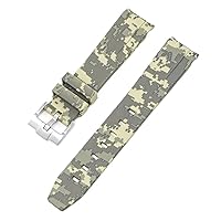 Camouflage Strap for Omega for Swatch MoonSwatch Curved End Silicone Rubber Bracelet Men Women Sport Watch Band Accessorie 20mm