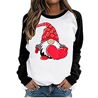 Sweatshirts Women Couples Christmas Shirts Letter Print Mock Neck Tee Dressy Date Fleece Pullover Women