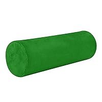 Deep Green Plain Long Bolster Pillow for Bed Orthopedic Neck Roll Pillow Round Pillows for Bed Cylinder Cervical Pillow Neck Support Car