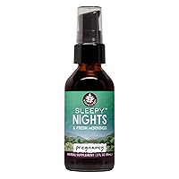 WishGarden Herbs Sleepy Nights for Pregnancy - Plant-Based Herbal Sleep Aid Safe for Pregnant Moms, Organic Sleep Tincture with Chamomile & Scullcap Supports Restful Sleep Without Melatonin, 2oz