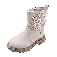 Kids Horseback Riding Boots Girls Children Shoes Scrub Boots Shoes Waterproof Leather Short Boots Girl Size 7