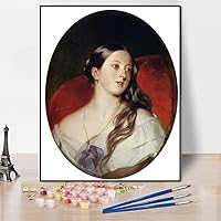Paint by Numbers Kits for Adults and Kids Queen Victoria Painting by Franz Xaver Winterhalter Arts Craft for Home Wall Decor