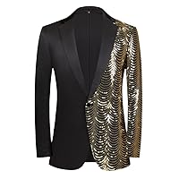 Glittering Wavy Sequin Suit Jacket for Weddings, Parties, Stage Performances, and Nightclubs