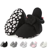 Newborn Baby Boys Girls Booties Stay On Slippers Socks Non-Skid Toddler Infant First Walker Crib Shoes