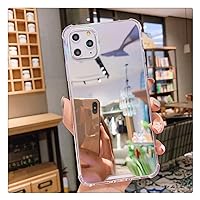 Luxury Clear Makeup Mirror TPU Case for iPhone Xs MAX XR 15 14 13 12 11Pro MAX Cover for iPhone 7 8 Plus Phone Case,Silver,for iPhone 15