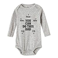 With Instructions For Dad Baby Boy Girl bodysuit Newborn Organic Bodysuit Romper