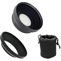 Ultra Wide Angle Conversion Lens (Low Profile) for Sony FDR-AX43 (High Grade)
