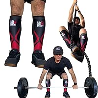 UNBROKENSHOP Cross Fitness Shin Guard Calf Compression Sleeve 7mm, Weightlifting, Deadlift, Rope Climb, Box Jumps A Pair