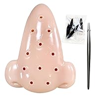 Pimple Popper Toy with Ooze, Funny Nose Pimple Popping Toy with Refillable Pimple and Tweezers, Stress Relief Toy Set Squeeze Out Pimple Gift Gag Toys